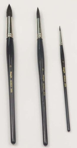 Haydn S3050 Brush No.6 with ultra-soft pony hair bristles for precise control in various painting mediums.