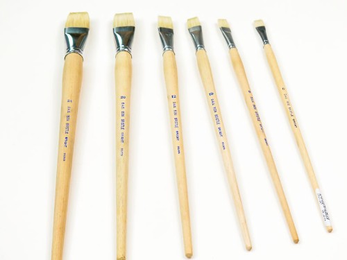 Artist Brush - DASS150 Hog Bristle L/H Bright #6