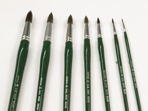 Artist Brush - S6400 Mightlon L/H Round #6 with thick synthetic filaments for precision and durability in painting.