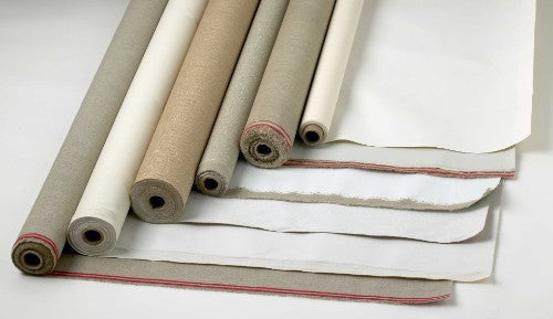 Ultrasmooth 57" X 6yd Artist Canvas Roll, perfect for acrylic, oil, and mixed media painting techniques.