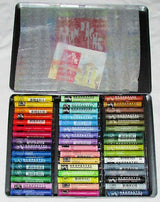 Set of 3 Neopastel Chestnut oil pastels, vibrant colors for blending and shading on multiple surfaces.