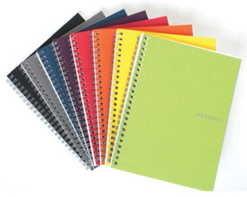 Notebook - Ecoqua Spiral A4 Quad 70sht Wine