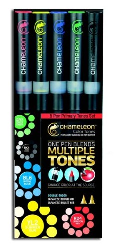 Chameleon 5-Pen Primary Tones Set