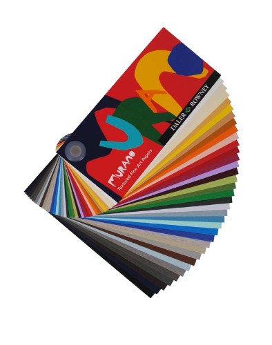 Slate coloured Murano Paper pack of 25 sheets, ideal for crafting, scrapbooking, and classroom projects.