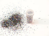 1kg jar of Das Glitter in 20 vibrant colors, perfect for crafting, scrapbooking, and festive decorations.