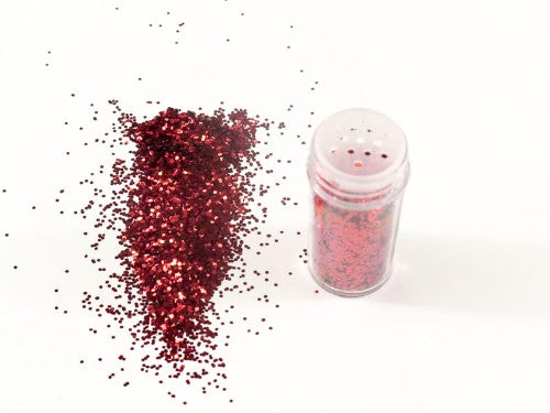 Vibrant 1kg red glitter for arts, crafts, and DIY projects, ensuring beautiful shimmer and even coverage.