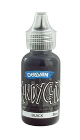 Black glitter glue in 36ml bottles, perfect for papercraft and scrapbooking, non-toxic and acid-free.