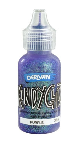 Five 36ml tubes of non-toxic purple glitter glue for vivid crafts, ideal for kids' art projects and scrapbooking.