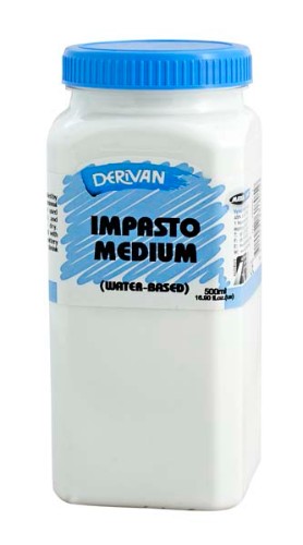 Derivan 500ml Impasto Medium for creating rich textures and dimensions in oil and acrylic paintings.