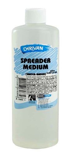 Derivan 500ml Spreader for artists, enhances acrylic and mixed media fluidity for seamless blending and versatile techniques.