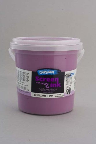 Ink - Derivan Screen Ink 1l Brilliant Pink