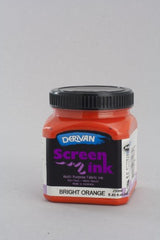 Ink - Derivan Screen Ink 250ml Bright Orange