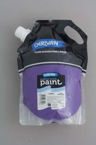 Derivan Eco Purple 2L acrylic paint, non-toxic and versatile for artists, perfect for various painting techniques.