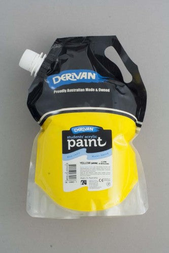 Acrylic Paint - Derivan Student 2l Eco Yellow (Warm)