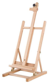 Large Beech wood table easel, 34x37x80cm, adjustable for canvases up to 66cm high, ideal for all artists.