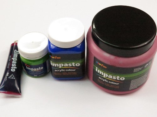 Fas Impasto Acrylic 1ltr in Burnt Umber, ideal for impasto effects with rich, thick consistency and vibrant color.