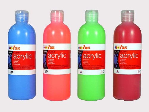 Acrylic Paint - Fas Student Acrylic 500ml White