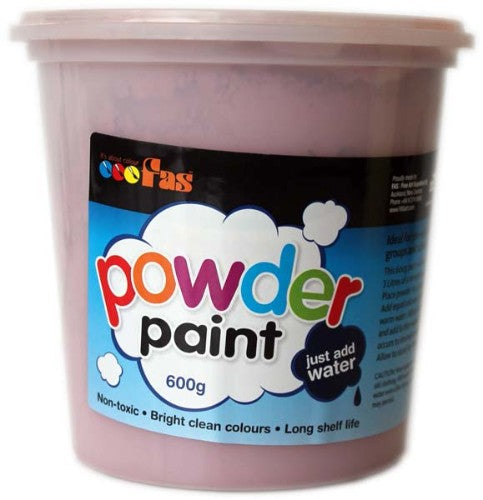 Fas School Tempera Powder 600gm in Burgundy, a non-toxic paint for vibrant art projects, ideal for children aged 2 and up.