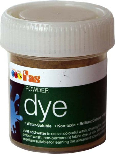 Fabric Colour Dye - Fas Watersoluble Dye 30gm Black