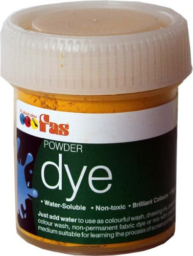 FAS Watersoluble Dye in Leaf, 30gm, vibrant non-permanent fabric color for arts and crafts, safe for kids.