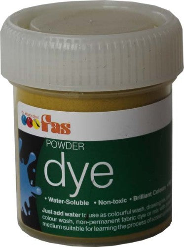 Fabric Colour Dye - Fas Watersoluble Dye 30gm Ochre