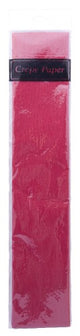 Vibrant crimson crepe paper roll, 50cm x 2m, perfect for DIY crafts, decorations, and floral arrangements.