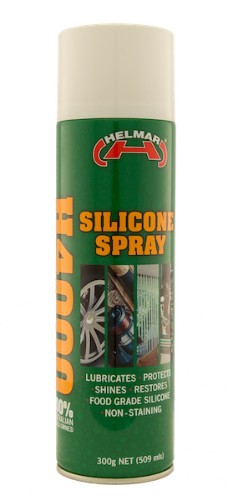 Helmar H4000 Silicone Spray 300g for lubrication, protection, and maintenance in industrial, home, and sports applications.