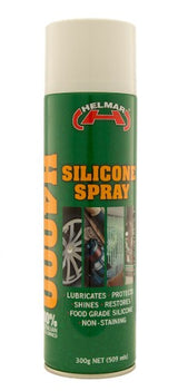 Helmar H4000 Silicone Spray 300g for lubrication, protection, and maintenance in industrial, home, and sports applications.