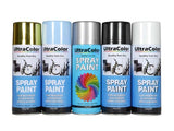 Ultracolor 250g Matt Black Spray Paint for versatile applications, fast-drying and lead-free, ideal for arts and DIY projects.