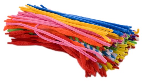 Pack of 200 assorted pipe cleaners in vibrant colors and unique shapes, ideal for creative crafting and DIY projects.