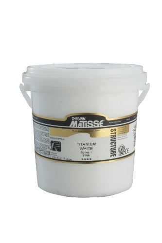 Matisse Structure Acrylic Paint in White S1, 1L, ideal for versatile techniques and rich impasto textures.