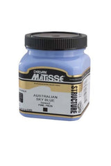 250ml tube of Matisse Structure Acrylic Paint in Aust Sky Blue S2, perfect for vibrant, textured artwork.