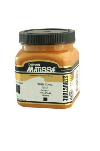 Matisse Str 250ml Skin Tone Mid S1 acrylic paint, ideal for rich textures and vibrant artworks, perfect for artists.