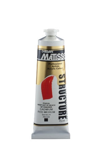 Acrylic Paint - Matisse Str 75ml Cadmium Red Med S4