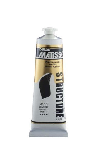 Acrylic Paint - Matisse Str 75ml Mars Black S1