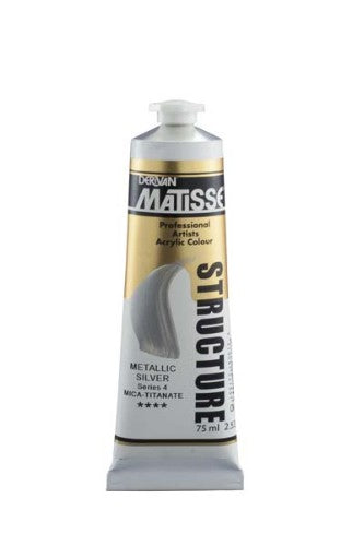 Acrylic Paint - Matisse Str 75ml Metallic Silver S4