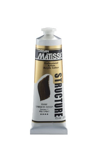 Acrylic Paint - Matisse Str 75ml Raw Umber Deep S1