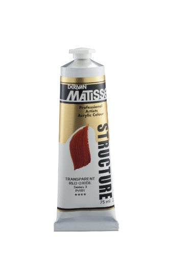 Acrylic Paint - Matisse Str 75ml Trans Red Oxide S3