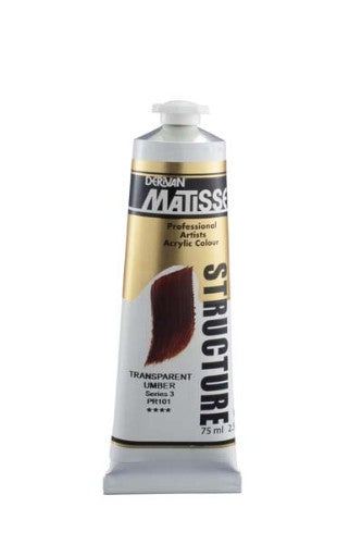 Acrylic Paint - Matisse Str 75ml Transparent Umber S3