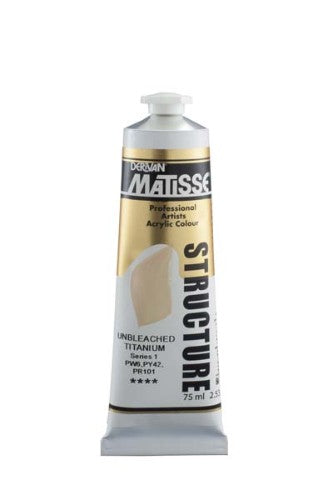 Acrylic Paint - Matisse Str 75ml Unbleached Titanium S1