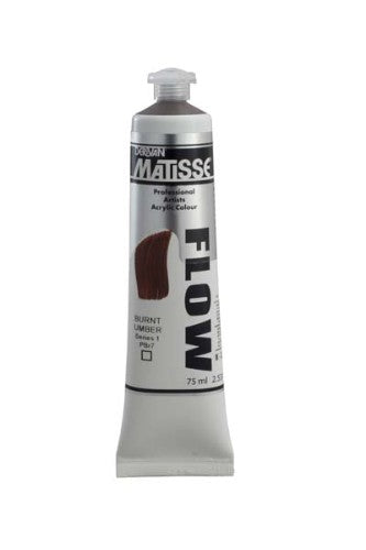 Acrylic Paint - Matisse Flow 75ml Burnt Umber S1