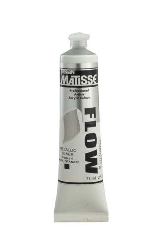 Acrylic Paint - Matisse Flow 75ml Metallic Silver S4