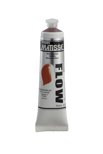 Acrylic Paint - Matisse Flow 75ml Trans Red Oxide S3