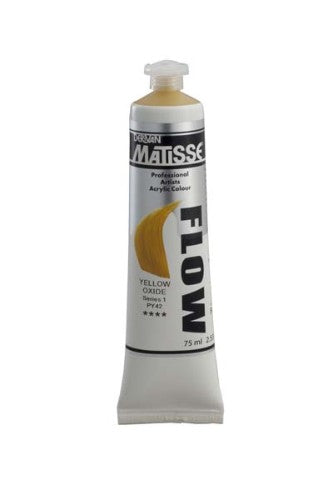 Acrylic Paint - Matisse Flow 75ml Trans Yellow Ox S3