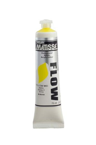 Acrylic Paint - Matisse Flow 75ml Yell Mid Azo S2