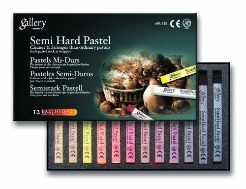 Artist Pastel Set featuring rich earthtone colors for vibrant landscapes, portraits, and abstract art.