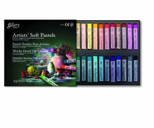 Artist Pastel Set - Gallery Soft Pastels Mpv-024, featuring vibrant colors, smooth texture, perfect for blending and layering.