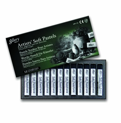 Artist Pastel Set - Gallery Soft Pastel Charcoal Mpv-12c