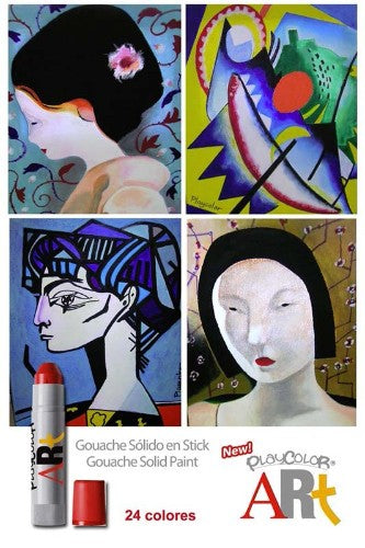 Paint Stick - Playcol Art One Goua Yellow2 (6 Pkt)