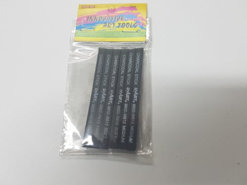 Artist Charcoal - Das Compressed Charcoal 80x6x6mm (6pcs)